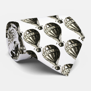 Vintage Träume - Retro Art Heißluftballon Krawatte