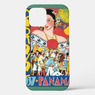 Vintage Travel 1937 Panama Karneval Party Frau Case-Mate iPhone Hülle