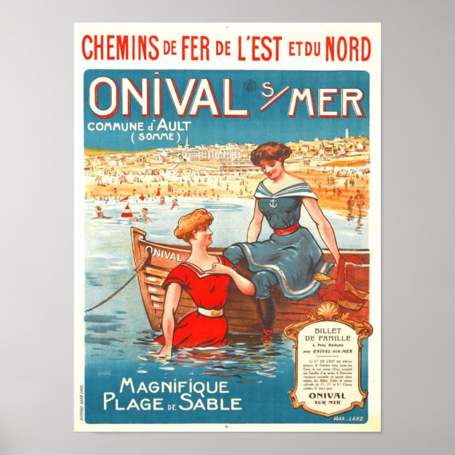 Vintage Travel Ad Poster (Vorne)