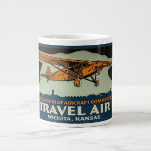 Vintage Travel Air Maschine, Wichita die Luft-Haup Jumbo-Tasse