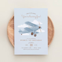 Vintage Travel Airplane Boy Geburtstagsparty