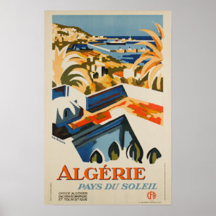 Vintage Travel - Algerien - Nordafrika Poster