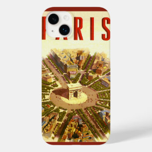 Vintage Travel, Arc de Triomphe Paris Frankreich Case-Mate iPhone 14 Plus Hülle