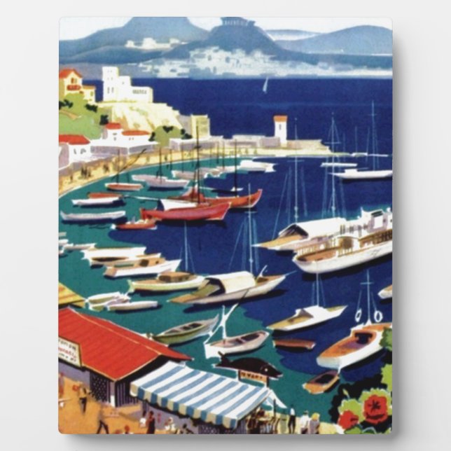 Vintage Travel Athens Griechenland Fotoplatte (Vorderseite)