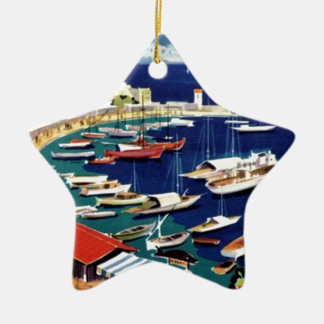 Vintage Travel Athens Griechenland Keramikornament (Vorne)