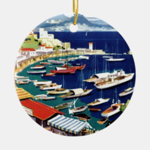 Vintage Travel Athens Griechenland Keramikornament