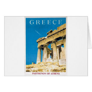 Vintage Travel Athens Griechenland Parthenon Tempe