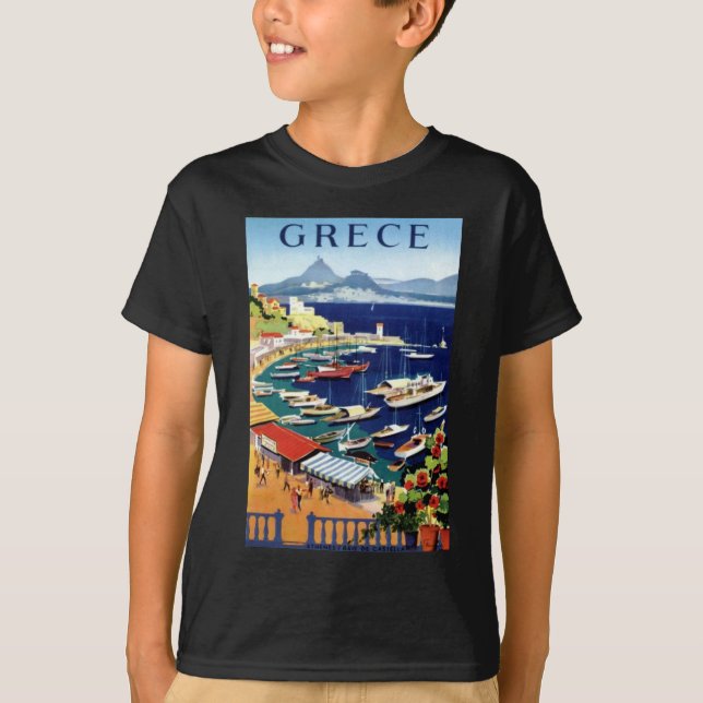 Vintage Travel Athens Griechenland T-Shirt (Vorderseite)