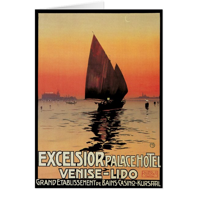 Vintage Travel, Boote im Excelsior Palace Venedig (Vorne)