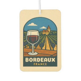 Vintage Travel Bordeaux Frankreich Weinroute Mendr Autolufterfrischer
