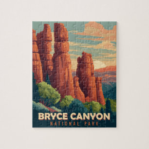 Vintage Travel Bryce Canyon Nationalpark Utah Puzzle