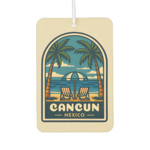 Vintage Travel Cancun Mexiko Beach Retro Autolufterfrischer