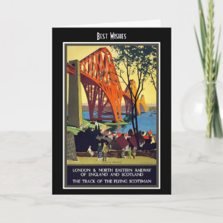 Vintage Travel Card London Railway Schottland Karte