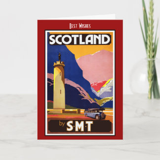 Vintage Travel Card Schottland by S.M.T Karte