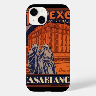 Vintage Travel, Casablanca in Morocco, Africa Case-Mate iPhone 14 Hülle