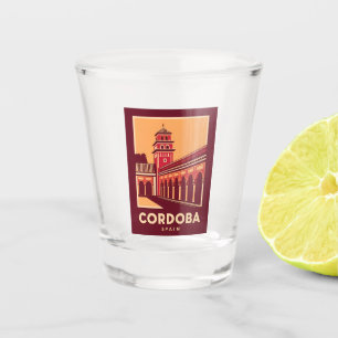 Vintage Travel Cordoba Spanien Retro Landschaftlic Schnapsglas