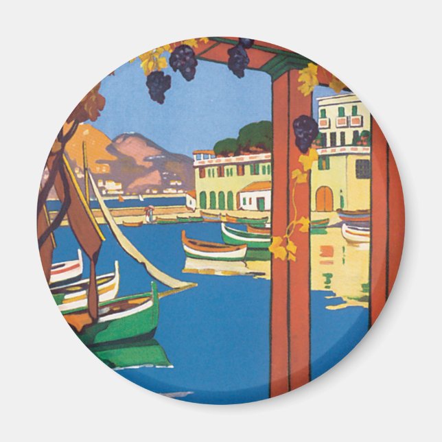Vintage Travel, Côte d'Azur Magnet (Vorne)