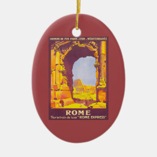 Vintage Travel, das Kolosseum Rom Italien Italien Keramik Ornament