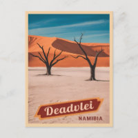 Vintage Travel Deadvlei Namibia Wüste Landschaft
