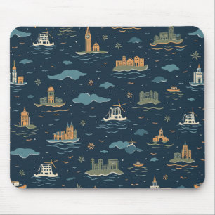 Vintage Travel Design Mouse Pads Mousepad