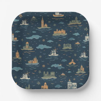 Vintage Travel Design Paper Teller