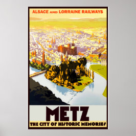 Vintage Travel - Elsass - Frankreich Poster