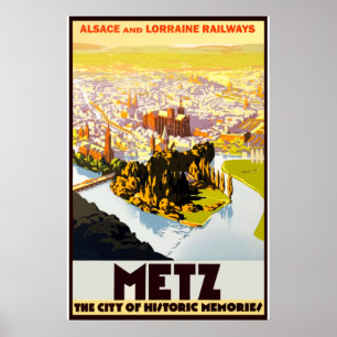 Vintage Travel - Elsass - Frankreich Poster