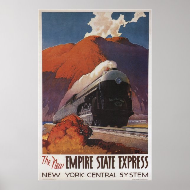 Vintage Travel - Empire State Express Zug Poster (Vorne)