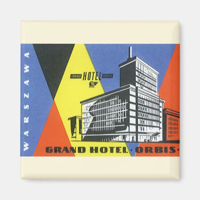 Vintage Travel Europe, Warschau (Warschau), Polen Magnet (Vorne)