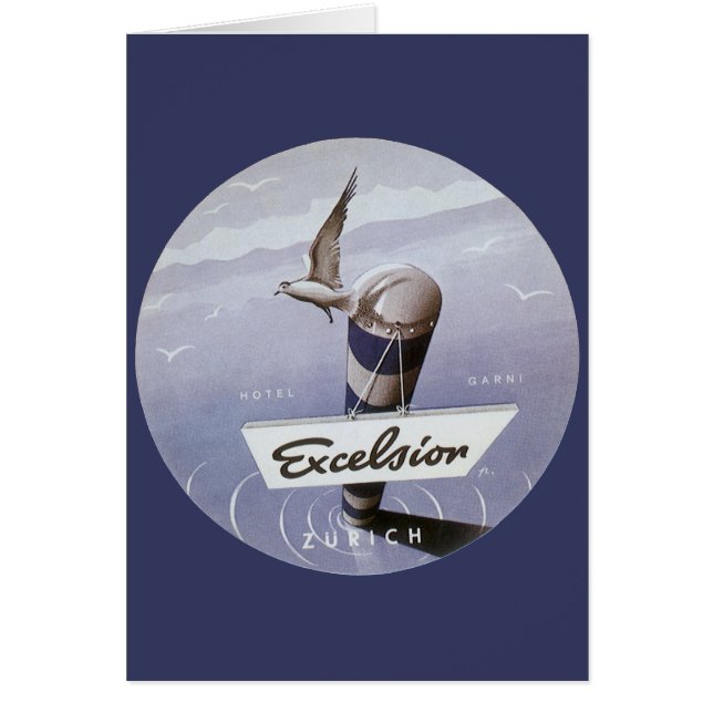 Vintage Travel Excelsior Hotel Zurich Schweiz (Vorne)
