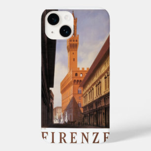 Vintage Travel, Firenze, Florenz, Palazzo Vecchio Case-Mate iPhone 14 Hülle