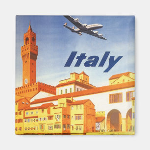 Vintage Travel Florenz Firenze Italien Brücke Flus Magnet