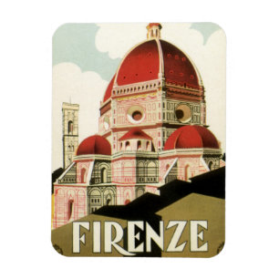 Vintage Travel Florenz Florenz Florenz Italien Kir Magnet