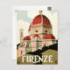 Vintage Travel Florenz Florenz Florenz Italien Kir Postkarte (Vorne/Hinten)