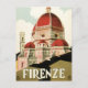 Vintage Travel Florenz Florenz Florenz Italien Kir Postkarte (Vorderseite)