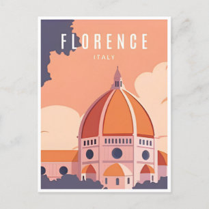 Vintage Travel Florenz Florenz Florenz Italien Kir Postkarte