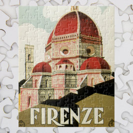 Vintage Travel Florenz Florenz Florenz Italien Kir Puzzle