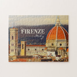 Vintage Travel Florenz Florenz Florenz Italien Kir Puzzle