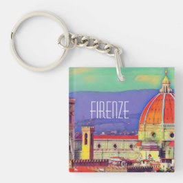 Vintage Travel Florenz Florenz Florenz Italien Kir Schlüsselanhänger