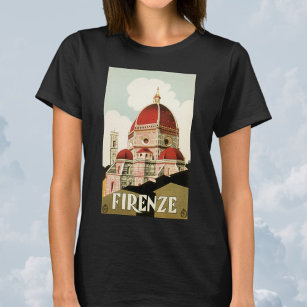 Vintage Travel Florenz Florenz Florenz Italien Kir T-Shirt