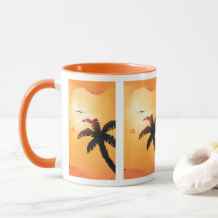 Vintage Travel, Flugzeug über Hawaii Tasse