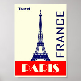 Vintage Travel Frankreich Poster