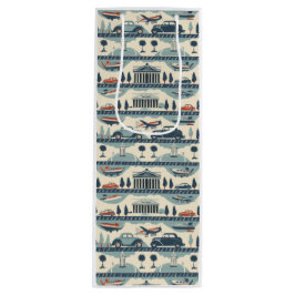 Vintage Travel Gift Bag Geschenktüte Für Weinflaschen