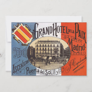 Vintage Travel, Grand Hotel Paix, Madrid, Spanien