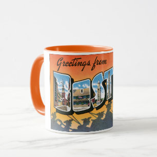 Vintage Travel Greetings from Boston Massachusetts Tasse