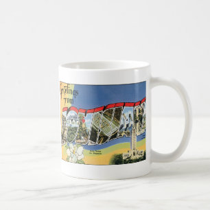 Vintage Travel, Gruß aus Louisiana Golf Kaffeetasse