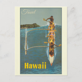 Vintage Travel Hawaii Postkarte