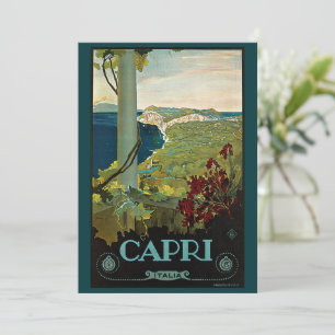 Vintage Travel, Insel Capri, Italien Einladung