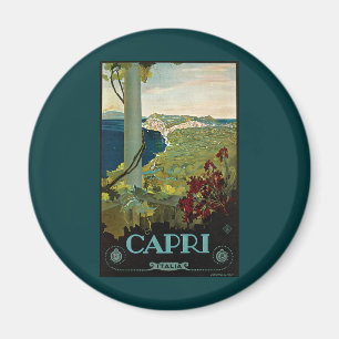 Vintage Travel, Insel Capri, Italien Magnet