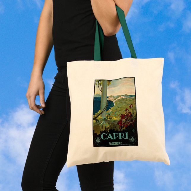 Vintage Travel, Insel Capri, Italien Tragetasche (Von Creator hochgeladen)